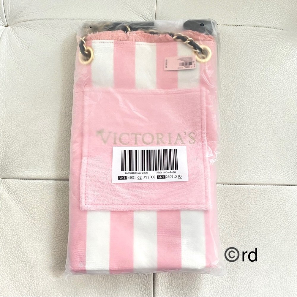 Victoria’s Secret Pink Stripe Beach Bag $58 - Picture 4 of 12